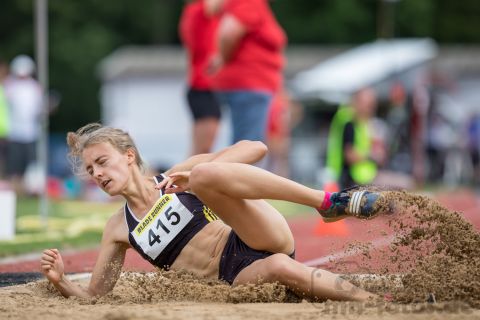 Friederike Altmann (Nr. 415, LG Goettingen); Norddeutsche Meisterschaften am 20.07.2019 im Erika-Fisch-Stadion, Hannover (Niedersachsen)