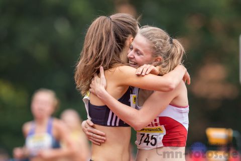 Anja Krueger (Nr. 90, SCC Berlin), Emma Lucchina (Vigor Ligornetto); Norddeutsche Meisterschaften am 20.07.2019 im Erika-Fisch-Stadion, Hannover (Niedersachsen)