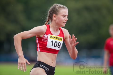 Maria-Elisa Amsel (Nr. 109, LC Cottbus); Norddeutsche Meisterschaften am 20.07.2019 im Erika-Fisch-Stadion, Hannover (Niedersachsen)
