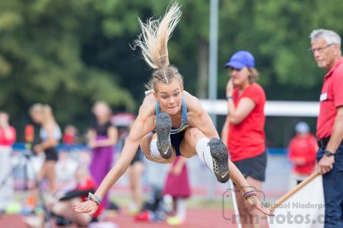 Lucy Junge (Nr. 283, HSG Universitaet Greifswald); Norddeutsche Meisterschaften am 21.07.2019 im Erika-Fisch-Stadion, Hannover (Niedersachsen)