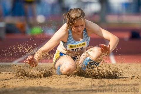Emma Fischer (Nr. 281, HSG Universitaet Greifswald); Norddeutsche Meisterschaften am 21.07.2019 im Erika-Fisch-Stadion, Hannover (Niedersachsen)