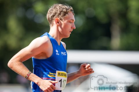 Tom Thurley (Nr. 117, Potsdamer Laufclub); Norddeutsche Meisterschaften am 21.07.2019 im Erika-Fisch-Stadion, Hannover (Niedersachsen)