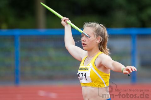 Friderike Limberg (Nr. 671, LG Flensburg); Norddeutsche Meisterschaften am 21.07.2019 im Erika-Fisch-Stadion, Hannover (Niedersachsen)