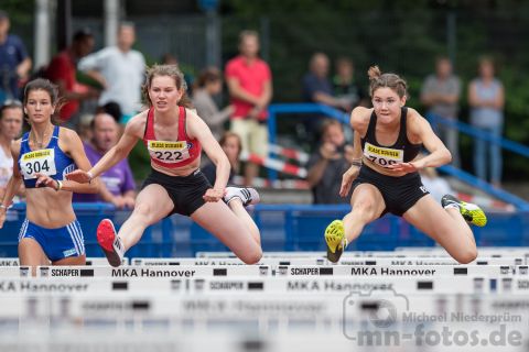 Nike Praetzel (Nr. 222, Hamburger SV), Benita Kappert (Nr. 700, SC Wentorf); Norddeutsche Meisterschaften am 21.07.2019 im Erika-Fisch-Stadion, Hannover (Niedersachsen)