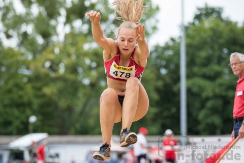 Henrike Fiedler (Nr. 478, VfL Eintracht Hannover); Norddeutsche Meisterschaften am 21.07.2019 im Erika-Fisch-Stadion, Hannover (Niedersachsen)