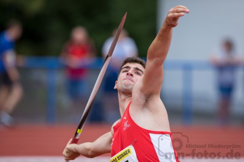 Justin Blaesche (Nr. 27, LG Nord Berlin); Norddeutsche Meisterschaften am 21.07.2019 im Erika-Fisch-Stadion, Hannover (Niedersachsen)