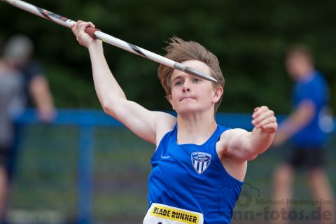 Simon Scholz (Nr. 498, TSV Germania Helmstedt); Norddeutsche Meisterschaften am 21.07.2019 im Erika-Fisch-Stadion, Hannover (Niedersachsen)