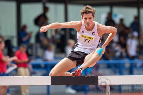 Fabian Clarkson (Nr. 77, SCC Berlin); Norddeutsche Meisterschaften am 21.07.2019 im Erika-Fisch-Stadion, Hannover (Niedersachsen)