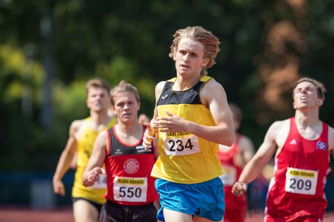 Arthur Dobberstein (Nr. 234, LG Wedel-Pinneberg); Norddeutsche Meisterschaften am 21.07.2019 im Erika-Fisch-Stadion, Hannover (Niedersachsen)