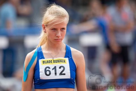 Veronique Quednau (Nr. 612, LG UnterluessFassbergOldendorf); Norddeutsche Meisterschaften am 21.07.2019 im Erika-Fisch-Stadion, Hannover (Niedersachsen)