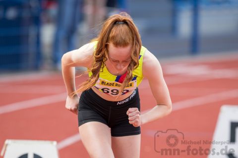 Celia Frankenstein (Nr. 698, SC Roennau 74); Norddeutsche Meisterschaften am 21.07.2019 im Erika-Fisch-Stadion, Hannover (Niedersachsen)