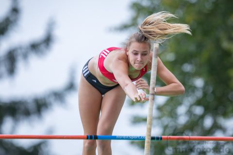 Laure Scheutzow (SC Potsdam); 21. Int. Stabhochsprungmeeting am 08.09.2019 im Jahnstadion, Beckum (Nordrhein-Westfalen), Foto: Michael Niederpruem