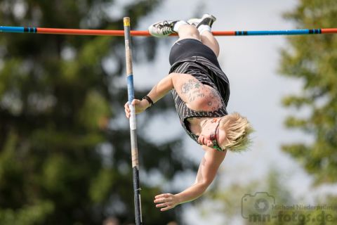 Martina Strutz (SV Medizin Schwerin); 21. Int. Stabhochsprungmeeting am 08.09.2019 im Jahnstadion, Beckum (Nordrhein-Westfalen), Foto: Michael Niederpruem
