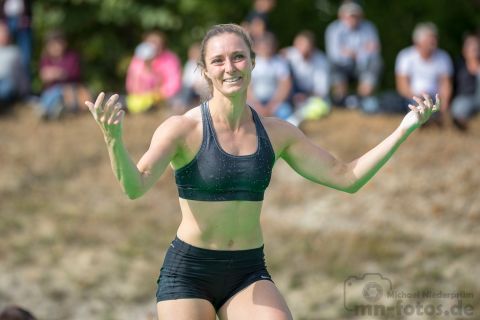 Fanny Smets (BEL); 21. Int. Stabhochsprungmeeting am 08.09.2019 im Jahnstadion, Beckum (Nordrhein-Westfalen), Foto: Michael Niederpruem