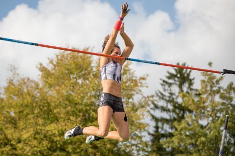 Jennifer Suhr (USA); 21. Int. Stabhochsprungmeeting am 08.09.2019 im Jahnstadion, Beckum (Nordrhein-Westfalen), Foto: Michael Niederpruem