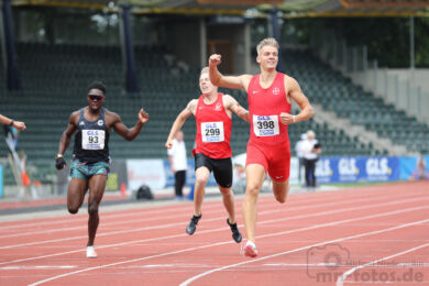 398 Simon Wulff (TSV Bayer 04 Leverkusen); 80. Deutsche Leichtathletik-Meisterschaften U23 am 02.07.2023 im Jahnstadion, Goettingen (Niedersachsen)